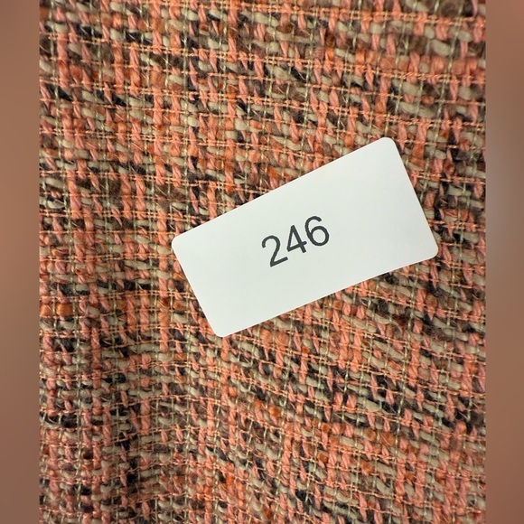 J Jill tweed jacket coral and pink tones with snap front size XS preowned - Picture 11 of 11